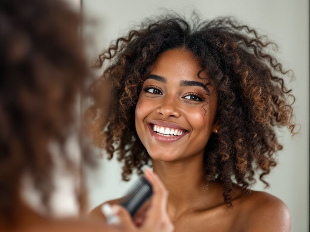 fast curly hair routine