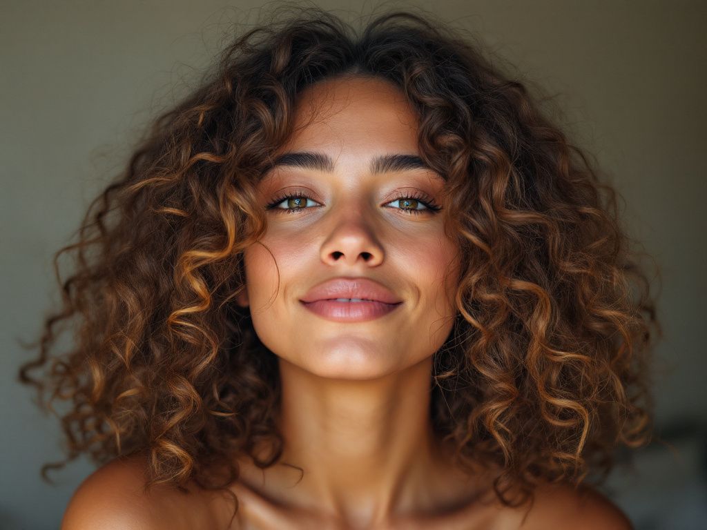 simple curly hair styles