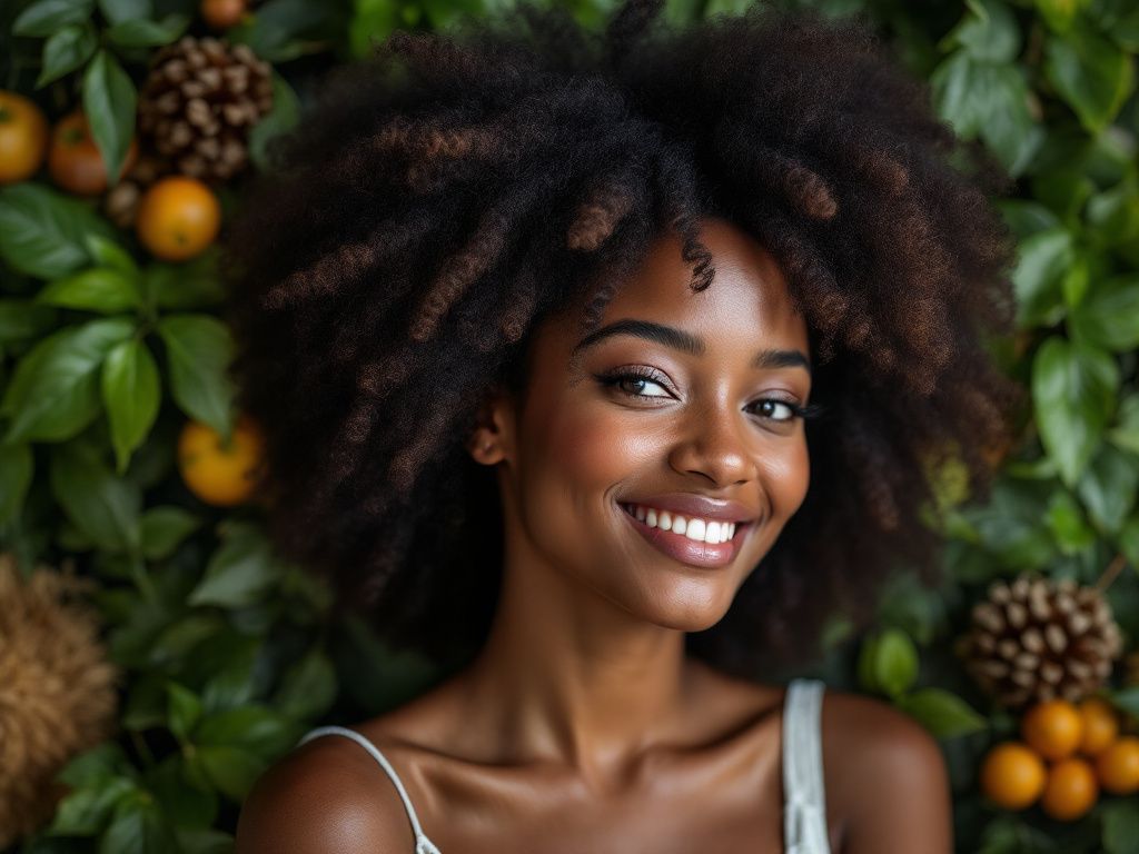 natural black hair style