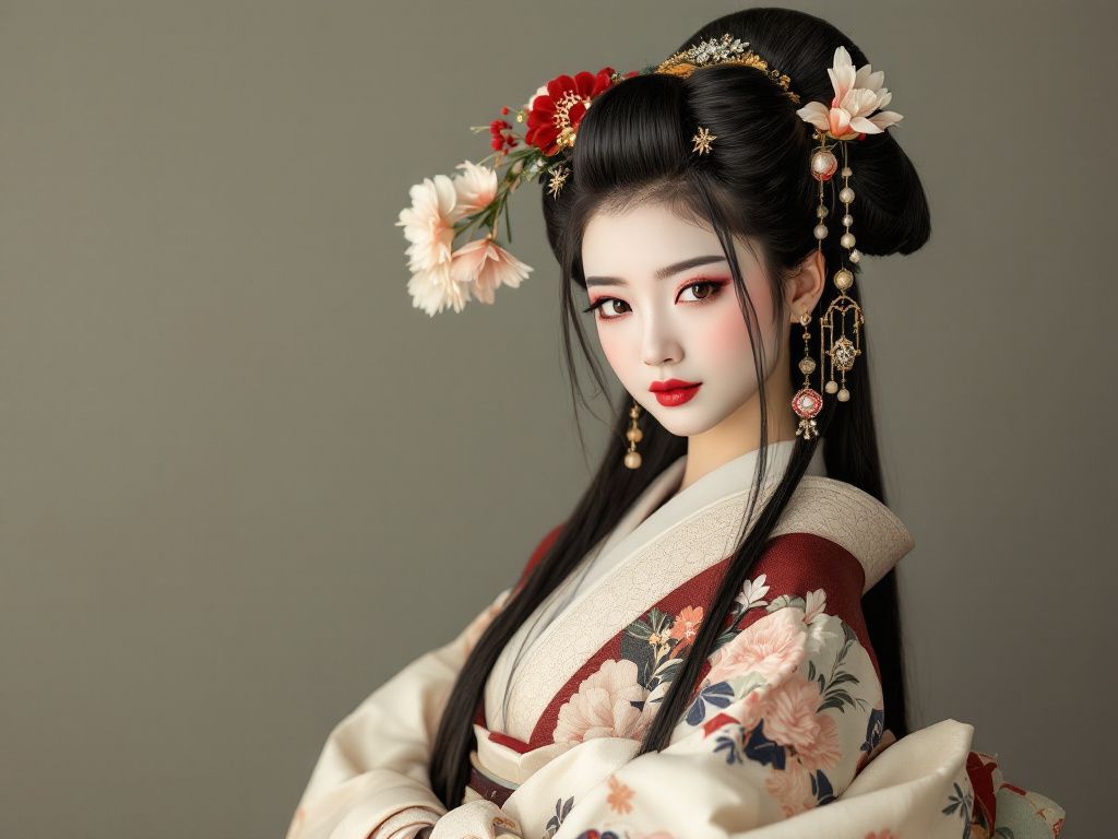 Straight hair trends in Asia over centuries