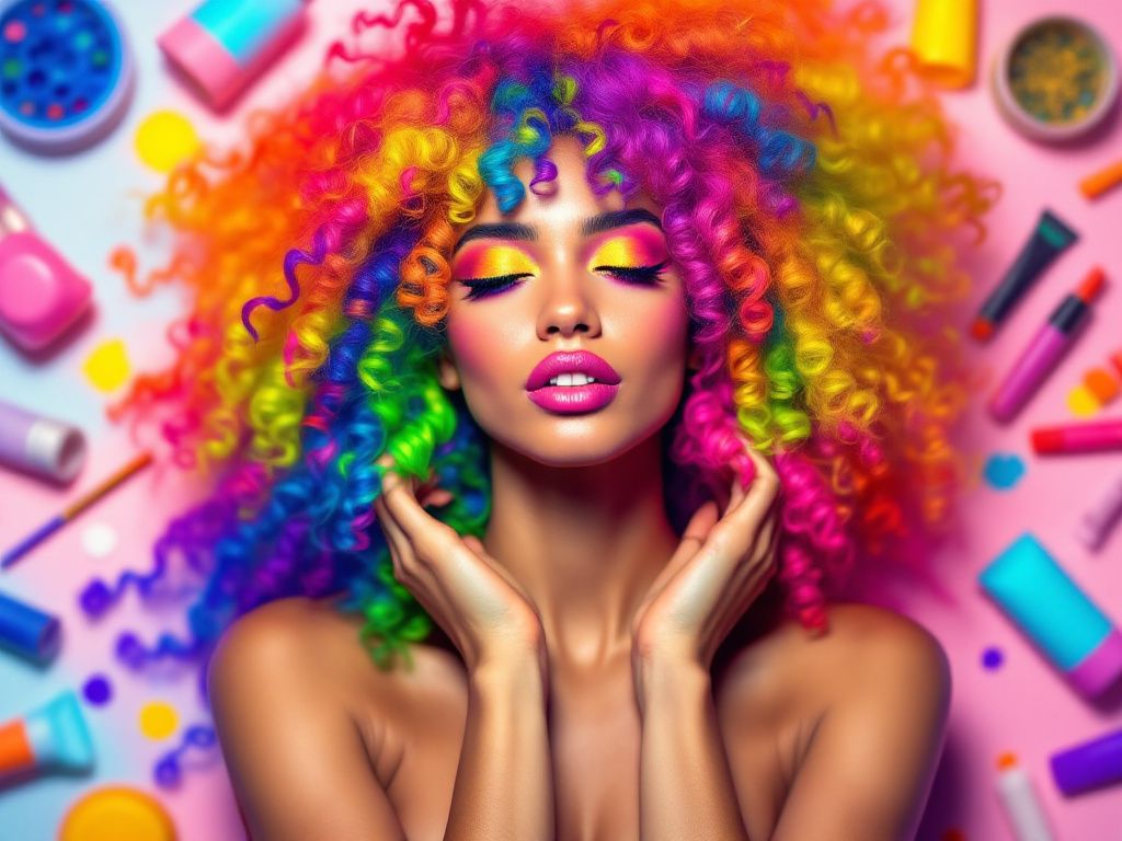 coloring curly hair