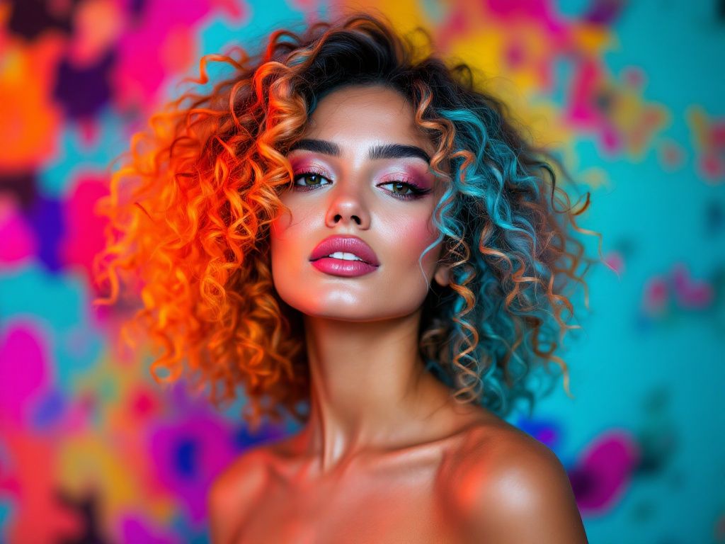 coloring curly hair