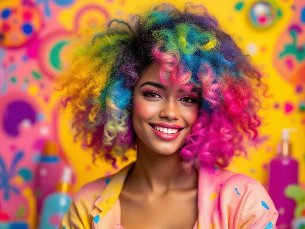 coloring curly hair