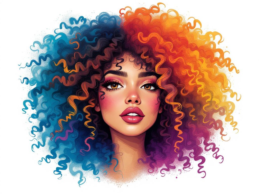 curly hair chart