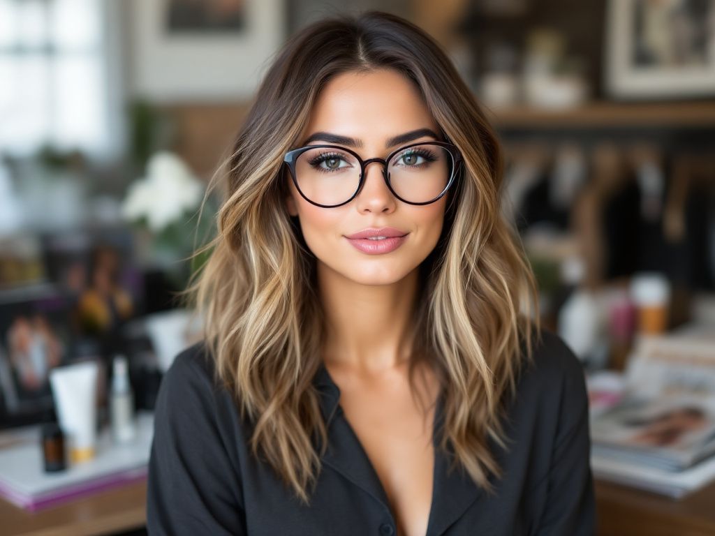 hairstyles with glasses