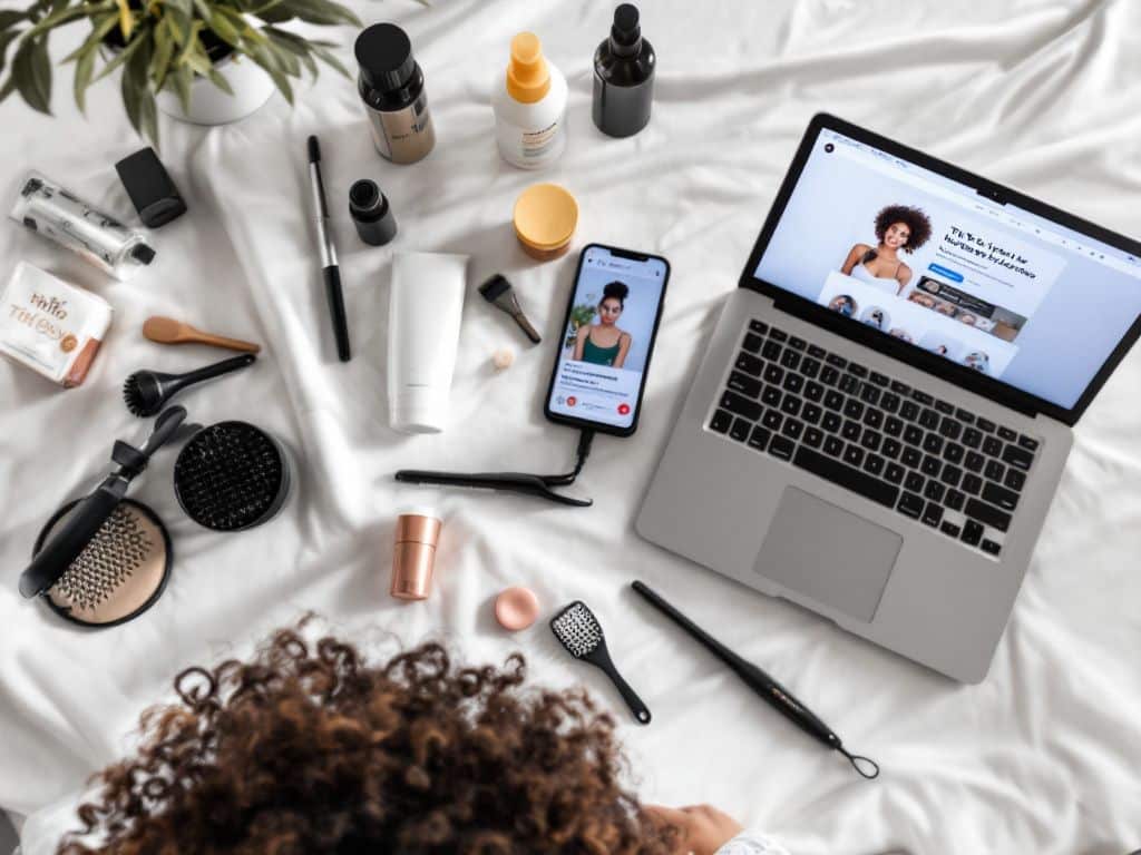 "curly hair routine TikTok"