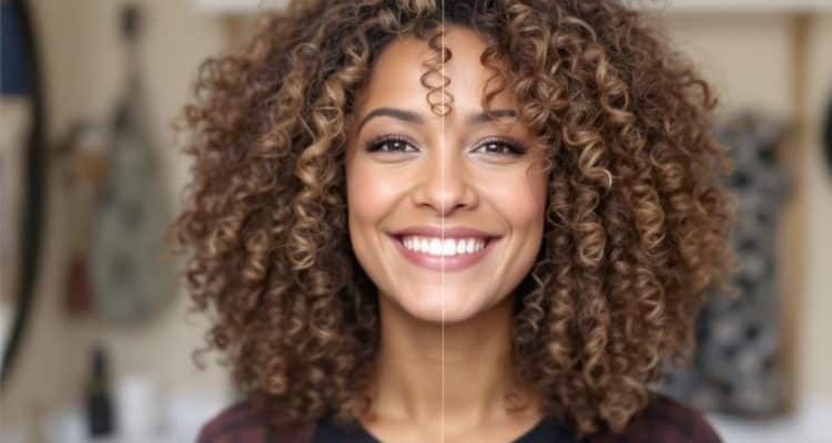 "curly hair transformation"