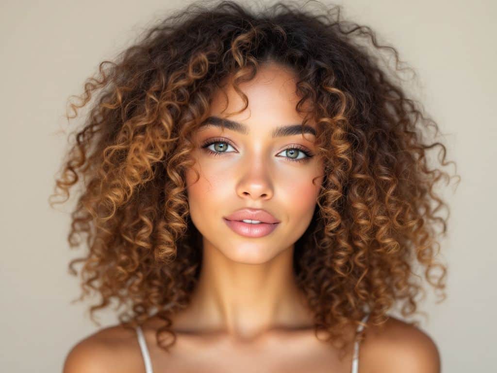 "defining curly hair"