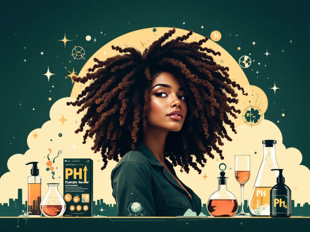 "pH balance curly hair"