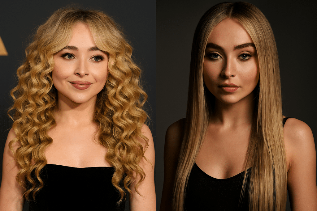 Sabrina Carpenter Hair Transformations: 7 Most Stunning Curls vs Straight Styles That Broke the Internet