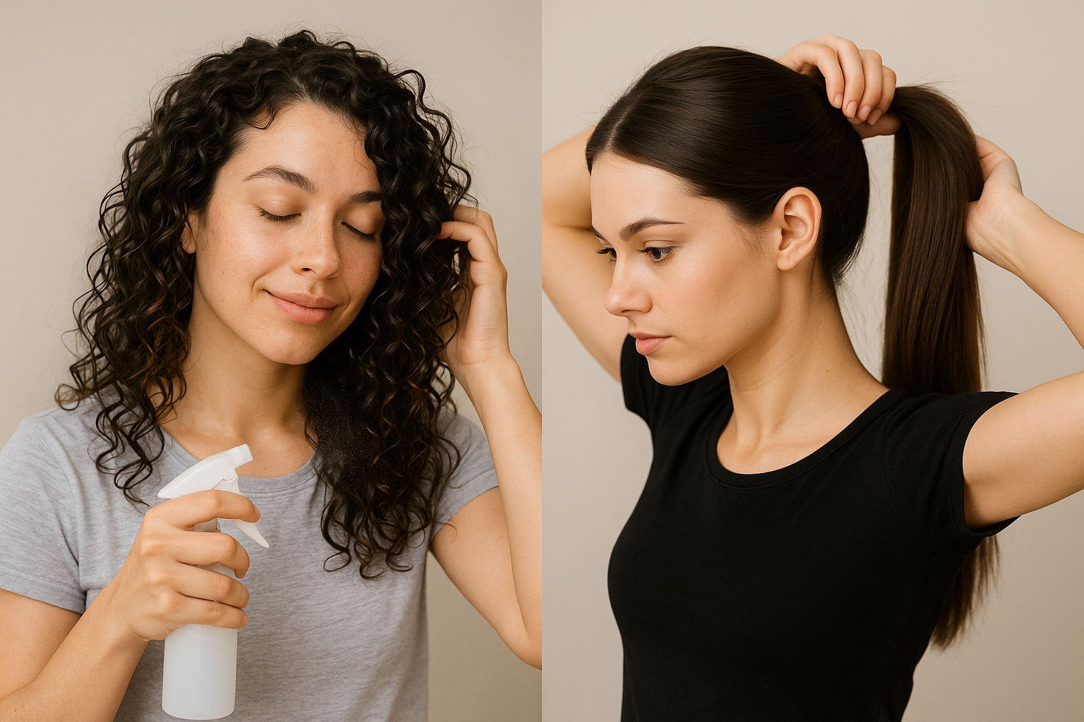 5 Powerful 5-Minute Morning Styles for Curly Hair vs Straight Hair