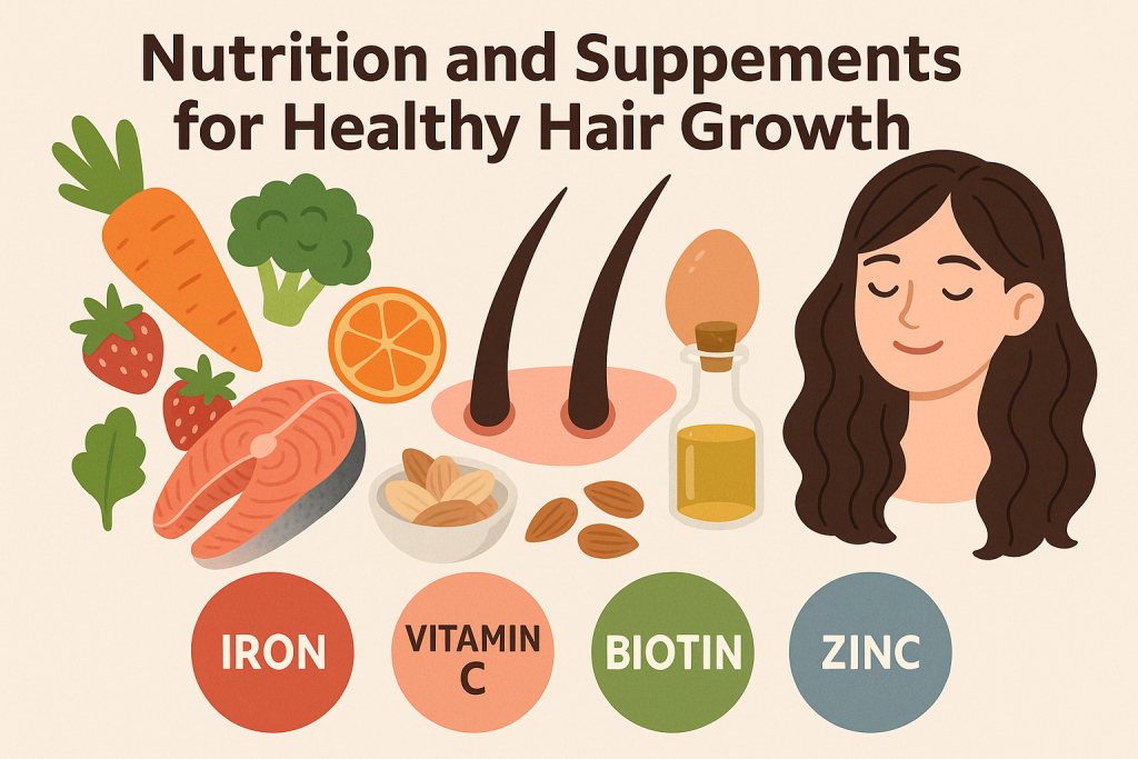 Nutrition and Supplements for Healthy Hair Growth
